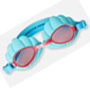 Swimming goggles for girls in the shape of a shell - blue