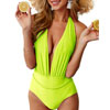 Plunge Backless One Piece Swimwear For Only $8.99
