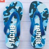 Get 50% Off On Kids Camo Blue Strap Thongs 