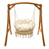 Enjoy 56% Discount On Wooden Rocker With Seat And Cushion