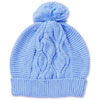 Vera Cable Knit Beanie Pale Blue On Sale Price