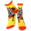 Marvel Comics Thor Adult Male Thor and Mjolnir Crew Socks Offer