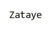 Zataye